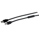 Cable USB Para Impresora StarTech USB 2.0 A Macho - USB 2.0 B Macho 15 Metros