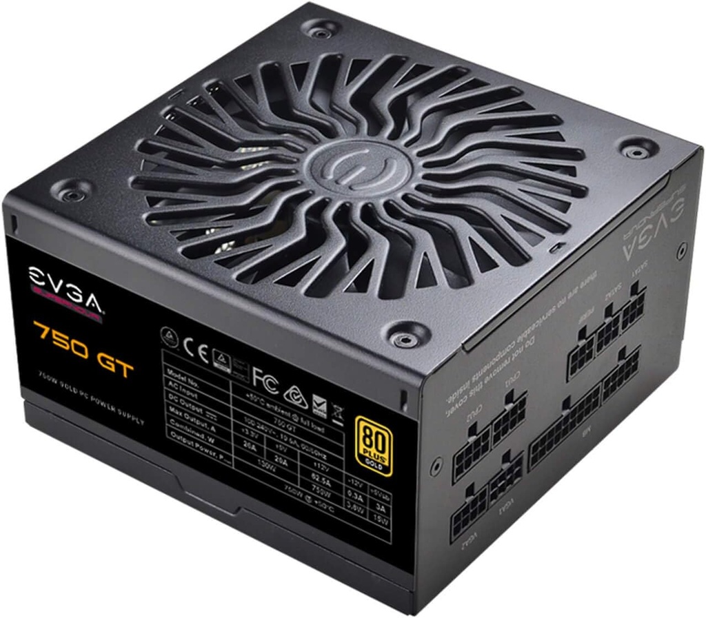 Fuente De Poder EVGA SuperNOVA 750 GT 80 PLUS Gold 24-pin ATX 750W