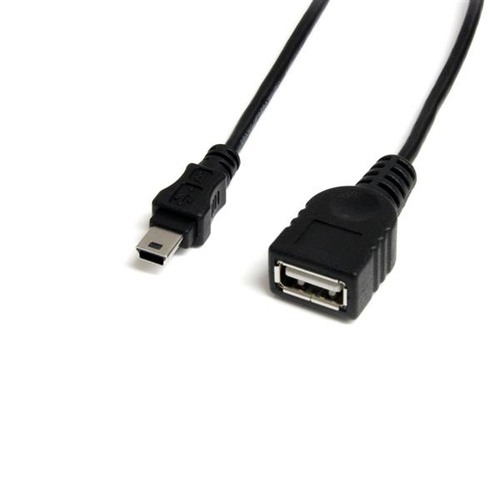 Cable Adaptador USB StarTech USB A Macho - Mini-USB B Hembra 30cm