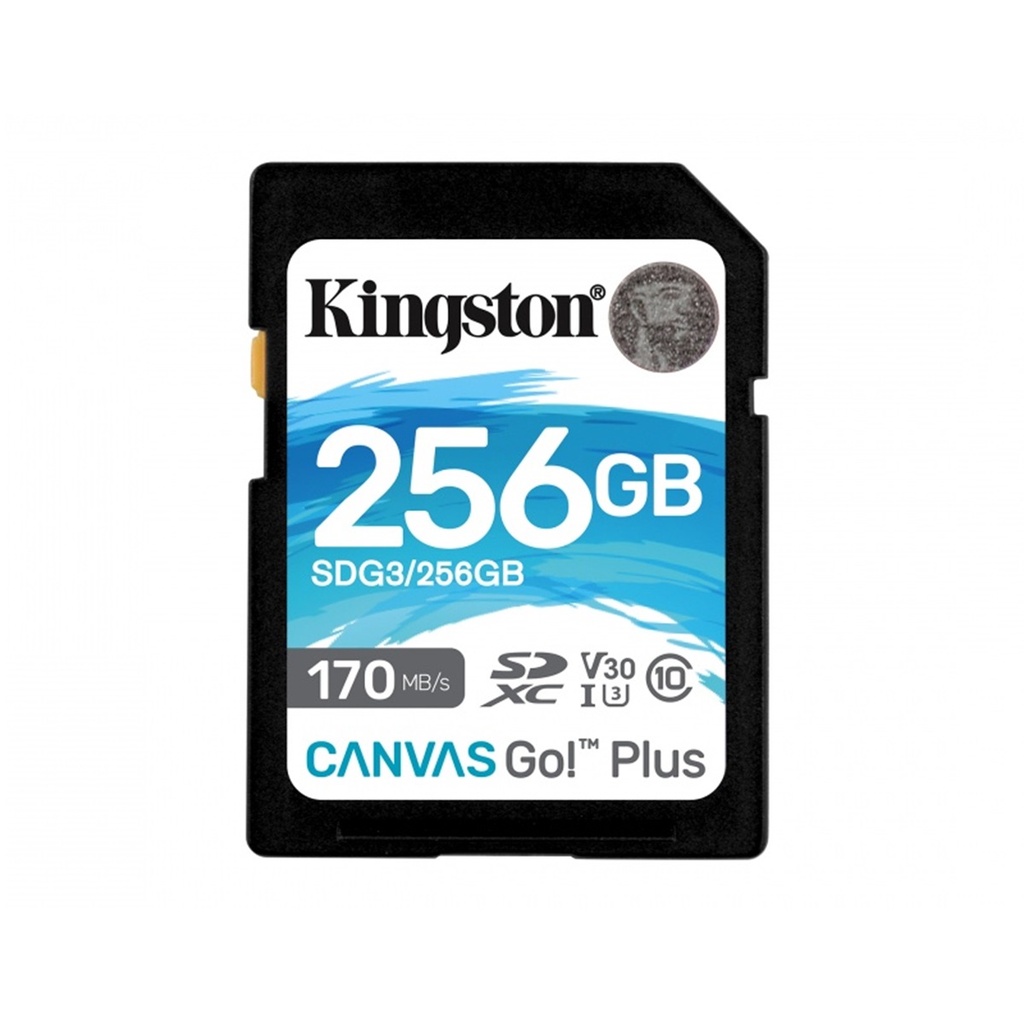 Memoria Flash Kingston Canvas Go! Plus 256GB SDXC UHS-I Clase 10