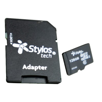 Memoria micro sd 128gb c/a stylos. stms1281b -