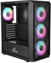 Gabinete Yeyian Lancer Con Ventana Midi-Tower ATX/Micro-ATX/Mini-ITX USB 3.0/2.0 Sin Fuente 4 Ventiladores ARGB Instalados