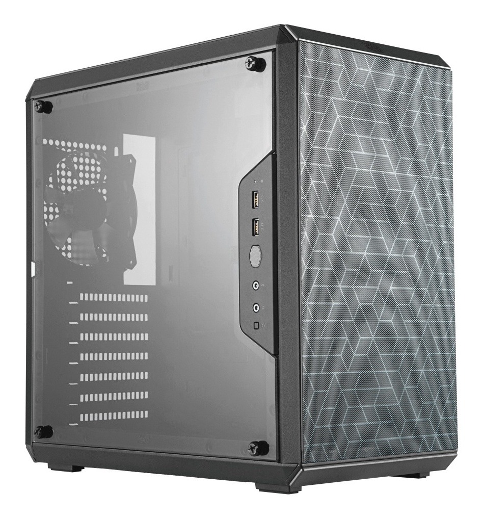 Gabinete para pc cooler master masterbox q500l midi-tower, soporta t. madre atx, micro atx, mini-itx, ventana lateral, ventilado