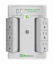 Supresor koblenz 6 cont giratorios y 2 ptos usb 2.4a (00-5348-00-8)