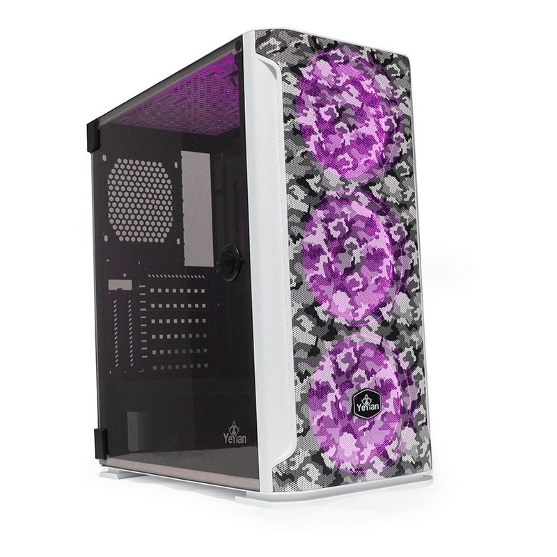 Gabinete Yeyian Hollow 2500 RGB Midi-Tower, ATX, EATX, ITX, Micro ATX USB 3.0 sin Fuente