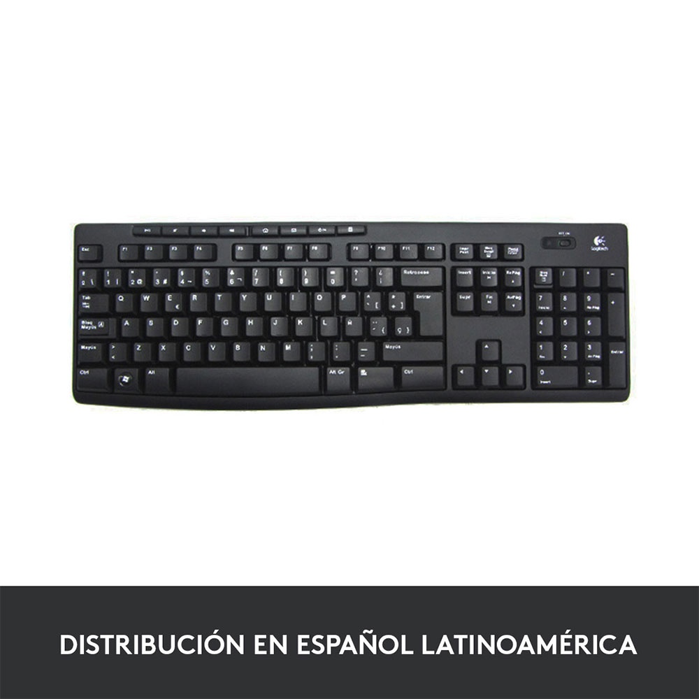 Teclado Logitech K270 Inalámbrico USB 2.0 Ingles