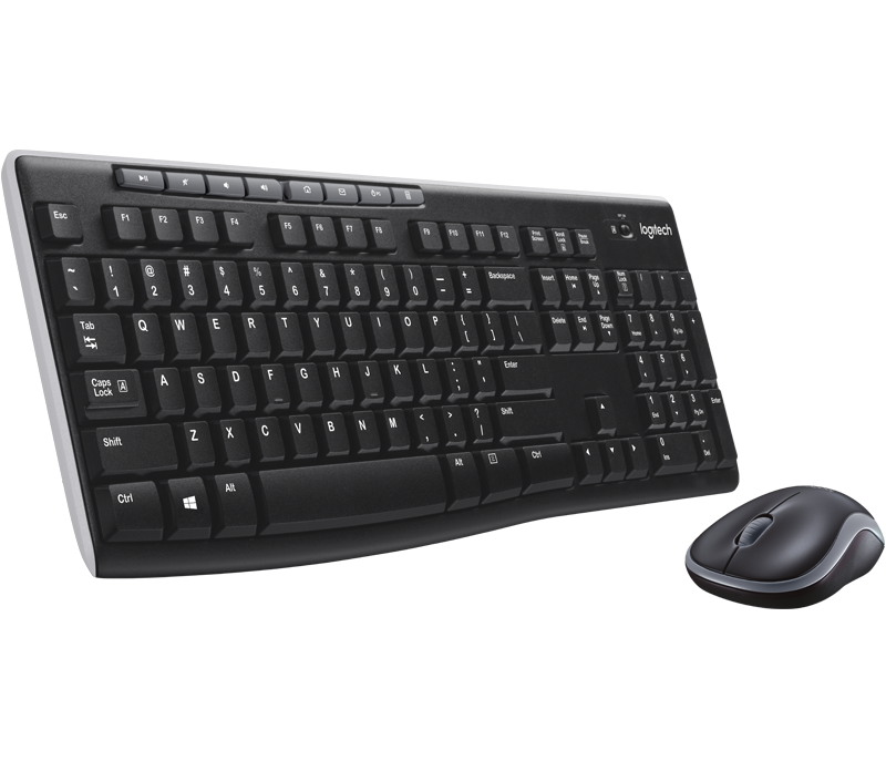 Kit de Teclado y Mouse Logitech MK270 Inalámbrico USB