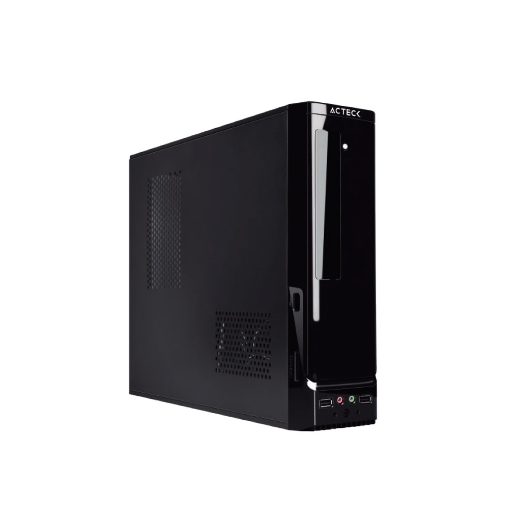 Gabinete Acteck Slim Atom Micro ATX/Mini-ITX 2xUSB Incluye Fuente De 450W