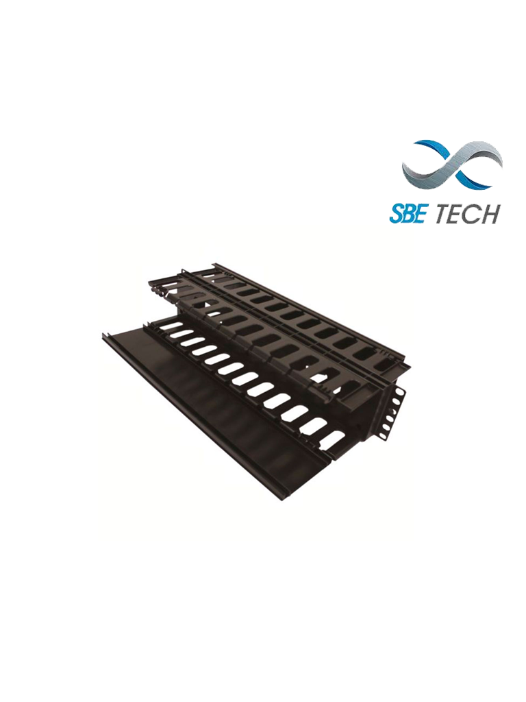 SBETECH SBE-OH2URD - Organizador de cable horizontal para rack