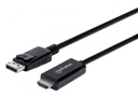 Cable DisplayPort 1.2 Manhattan DisplayPort Macho - HDMI Macho 4K 60Hz 3 Metros