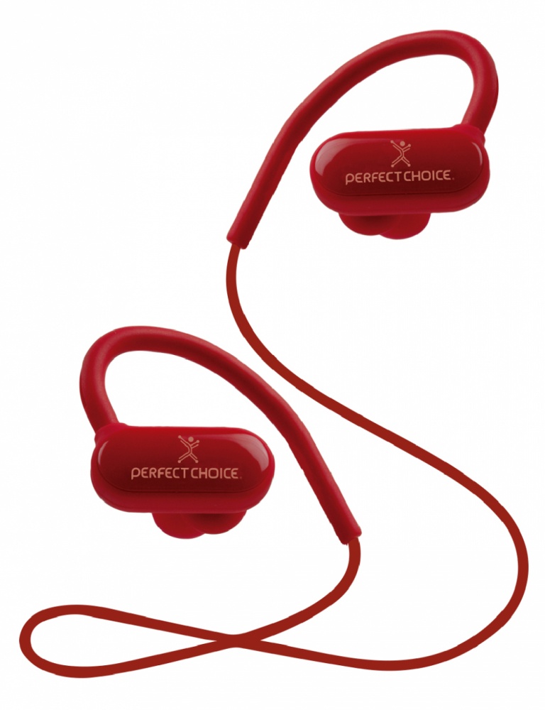 Audífonos Intrauriculares Deportivos Perfect Choice Con Micrófono Effort Inalámbrico Bluetooth Rojo