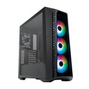 Gabinete Cooler Master MasterBox MB520 ARGB 2021 Midi-Tower ATX EATX Micro ATX Mini-ITX USB 3.2 sin Fuente 4 Ventiladores