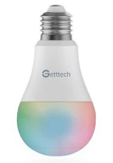 Foco inteligente getttech gsr-71001 rainbow smart light bulb/wifi/app