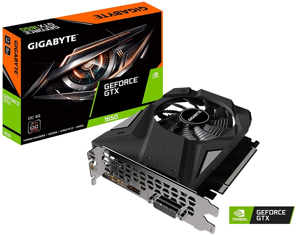 Tarjeta de Video Gigabyte Nvidia GTX 1650 D6 OC Eagle 4GB GDDR6 HDMI DisplayPort