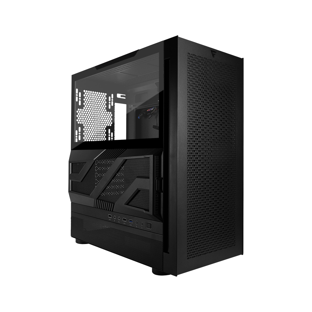 Gabinete Gamer GAME FACTOR CSG800 ATX Sin Fuente RGB