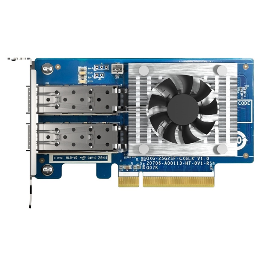 Tarjeta de Red QNAP QXG-25G2SF-CX6 De 2 Puertos 25.000 Mbit/s PCI Express 4.0 x8