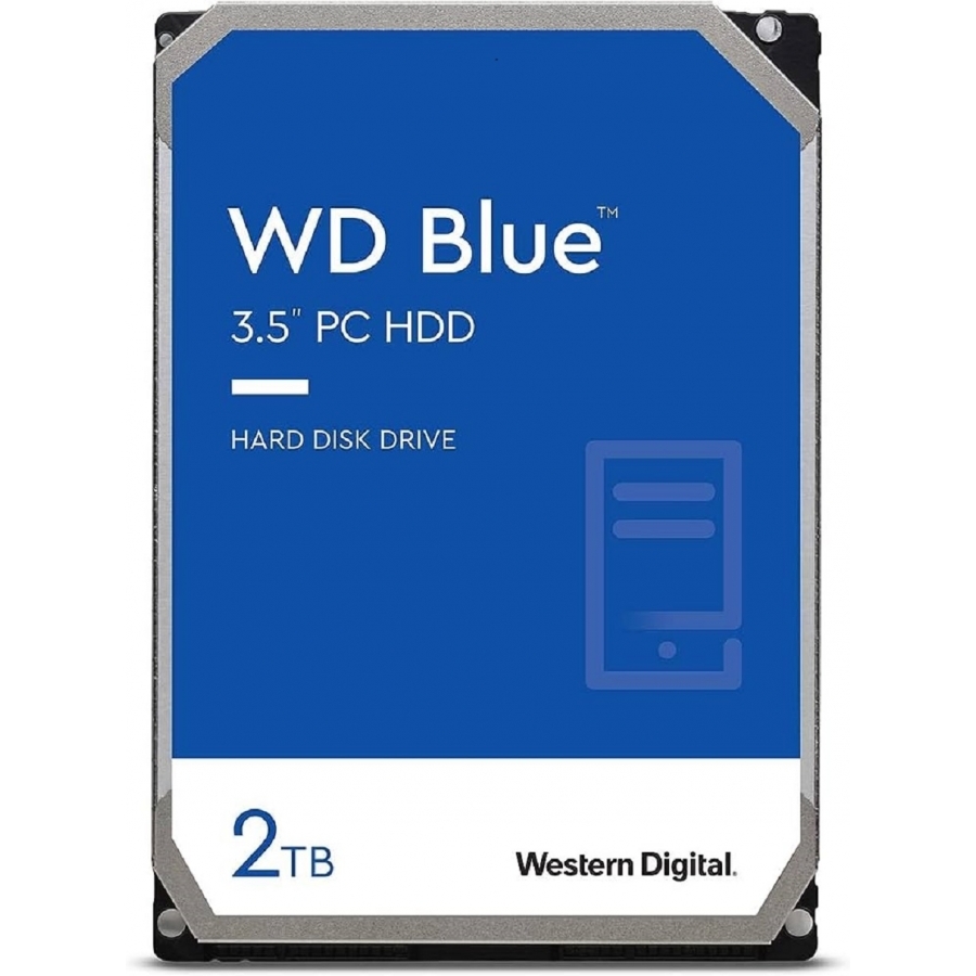 Disco Duro Interno Western Digital WD Blue 3.5" 2TB SATA III 6 Gbit/s 5400RPM 256MB Caché