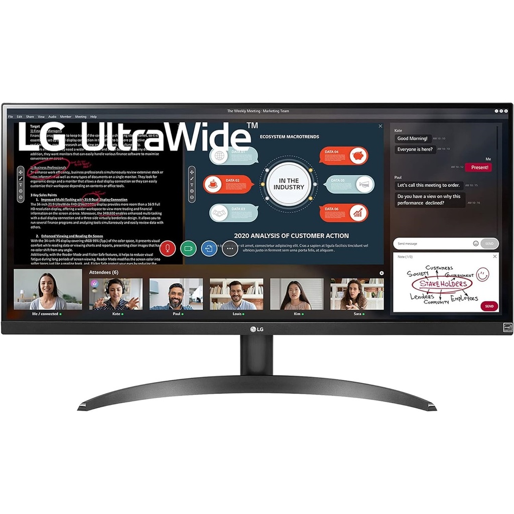 Monitor LG 29WQ500-B LED 29" Full HD Ultra Wide FreeSync 100Hz HDMI