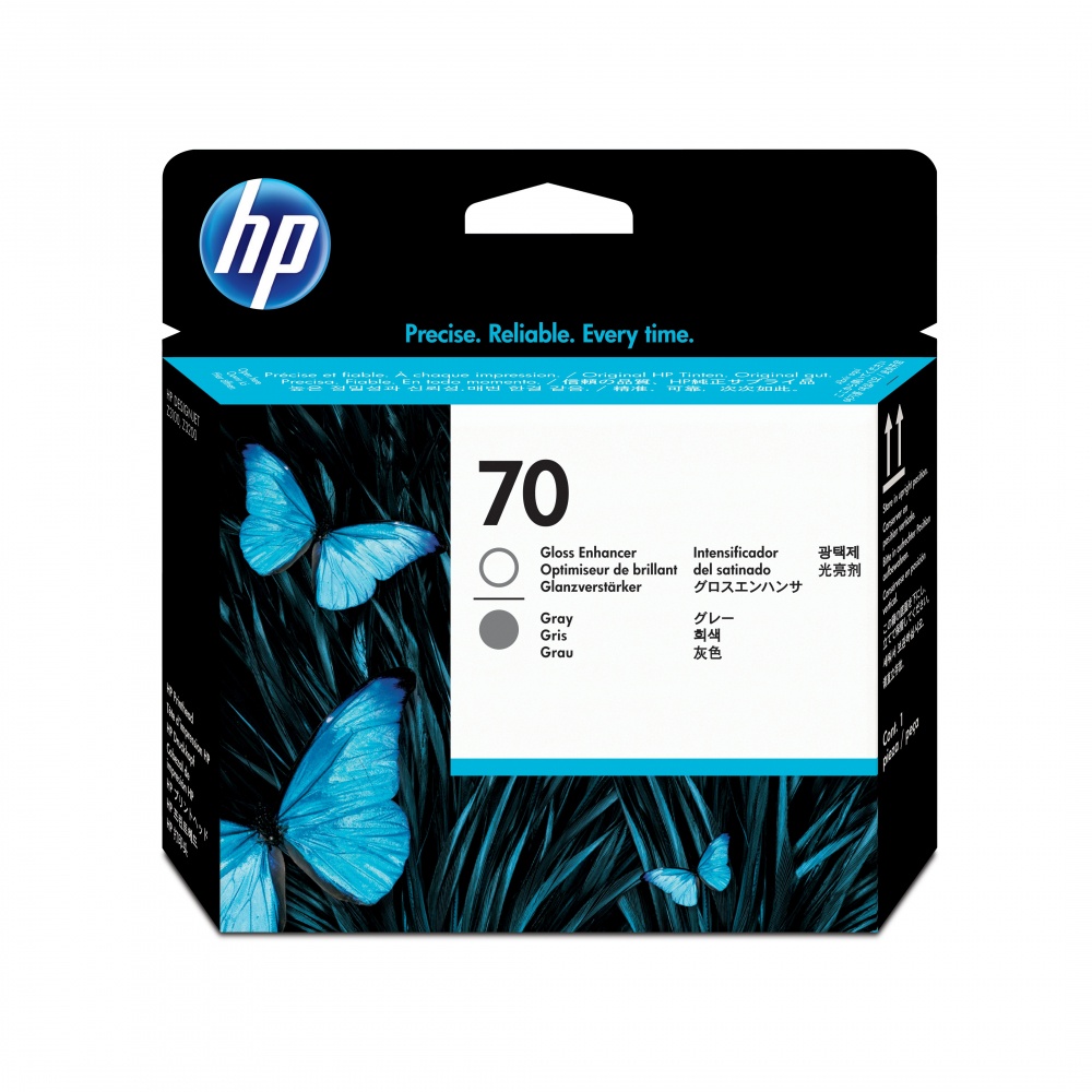 Cabezal De Impresión HP 70 Gris Y Resaltador Brillo