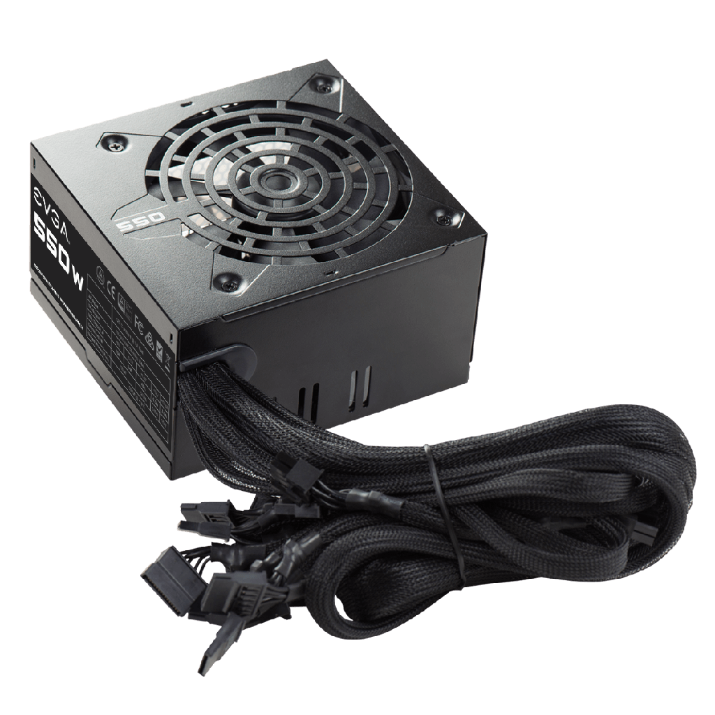 Fuente De Poder EVGA 100-N1-0550-L1 20+4 pin ATX 120mm 550W