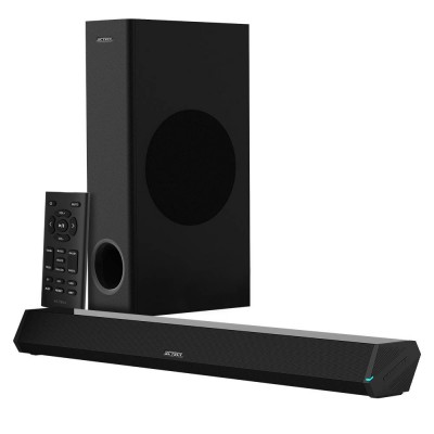 Barra de Sonido con Subwoofer DYNAMIC TRIM BS670 Bluetooth Alámbrico/Inalámbrico 2.1 Canales 70W RMS USB Negro