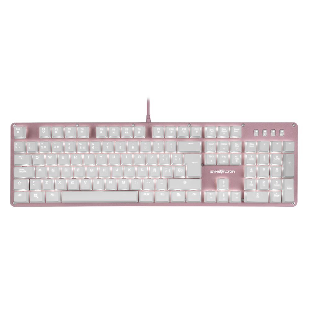 Teclado Gamer Game Factor KBG400-PK Teclado Mecánico Switch KRED Red Alámbrico Español