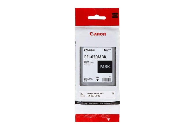 Cartucho Canon PFI-030 Negro Mate 55ml