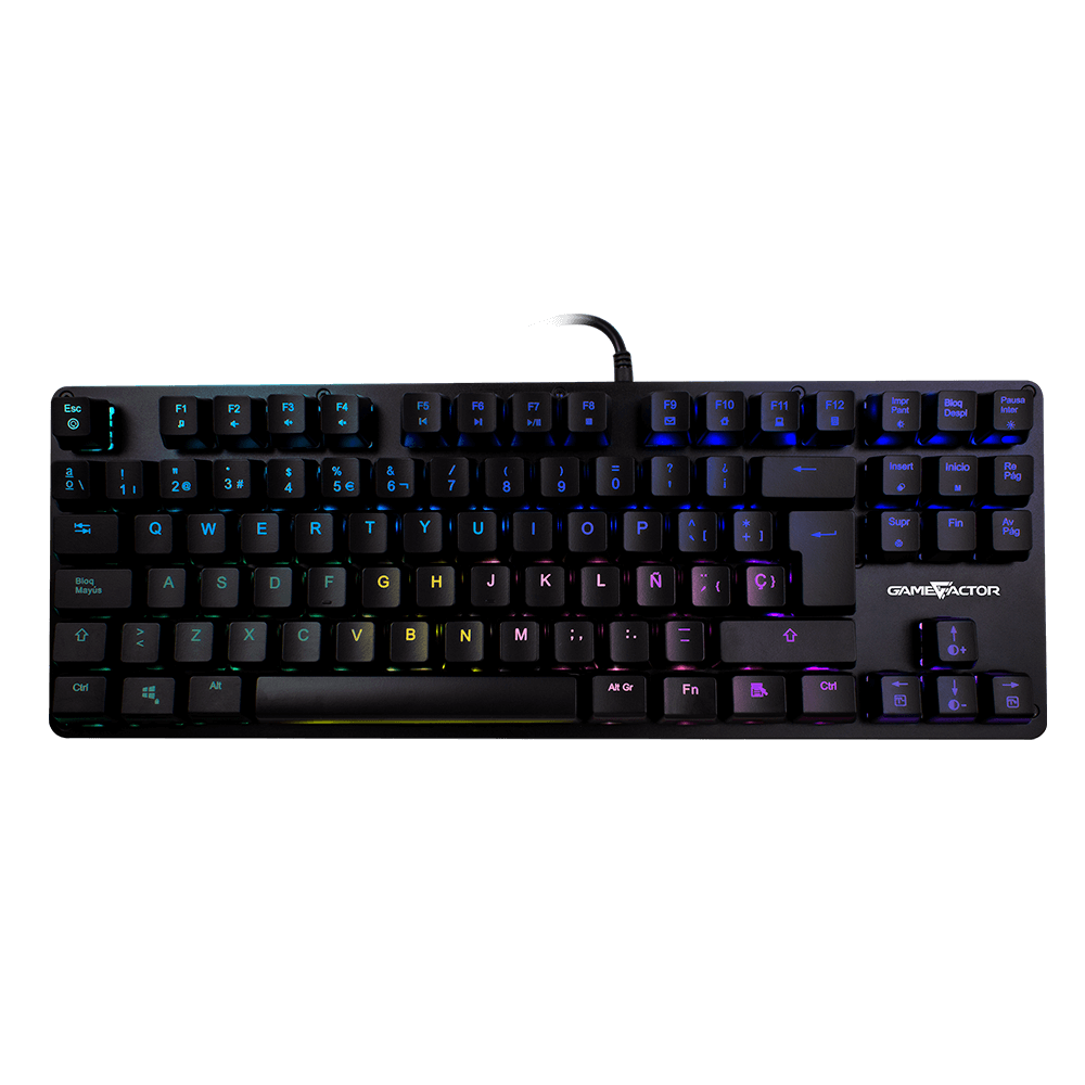 Teclado Mecánico Gamer Game Factor KBG500 RGB Switch KRED Red Alámbrico