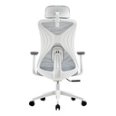 Silla Ejecutiva Floe Pro EC737 Acteck Respaldo de Malla Reposabrazos Blanco