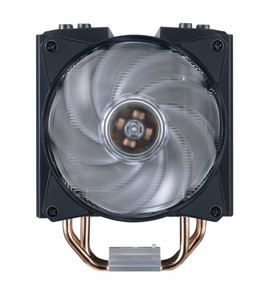 Disipador para procesador cooler master masterair ma410m, lga 1200, socket am3, enchufe am4, rgb, fan 120mm, (mam-t4pn-218pc-r1)