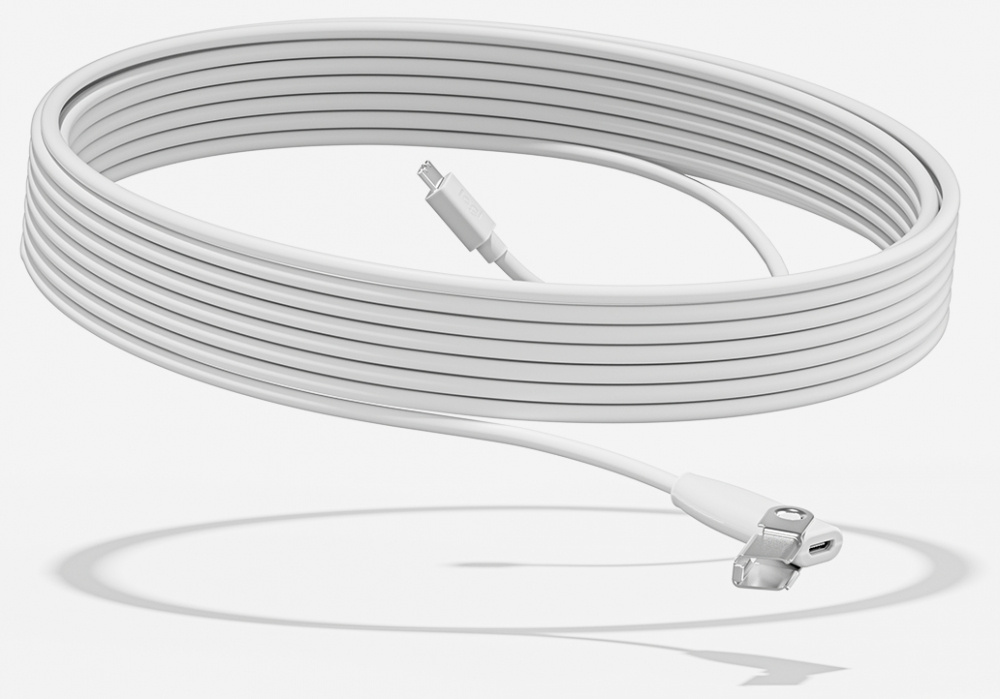 Logitech cable de extension para base de microfono rally 10 metros blanco