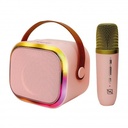 Bocina karaoke necnon nb-203mic inal/bt 5.3/fm/micsd/usb/3.5mm/5w rosa