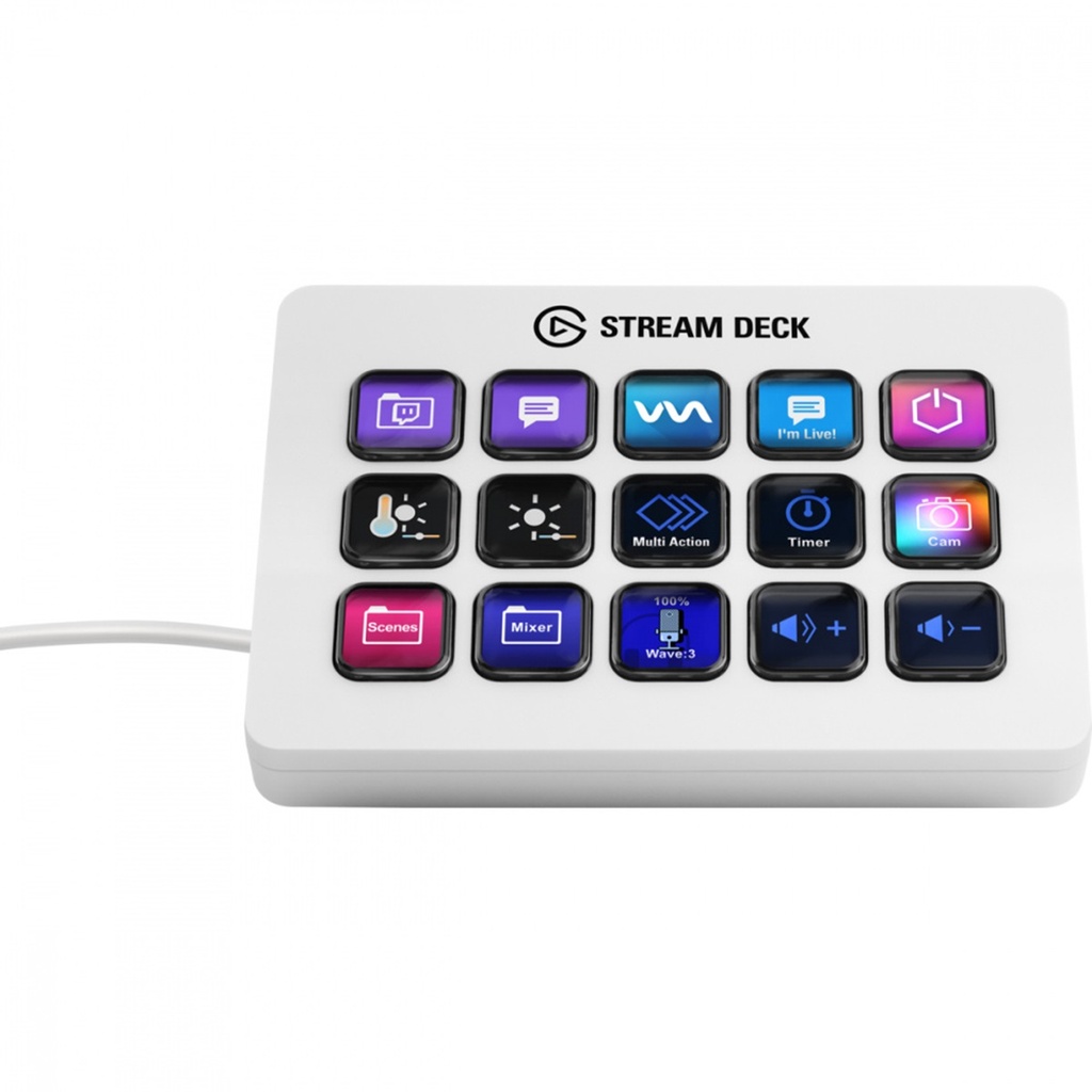 Teclado Para Stream Elgato Deck MK.2 15 Teclas Alámbrico USB