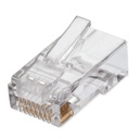 Bote con 100p zas de plug rj45 cat6 qian nw6100 50 micras