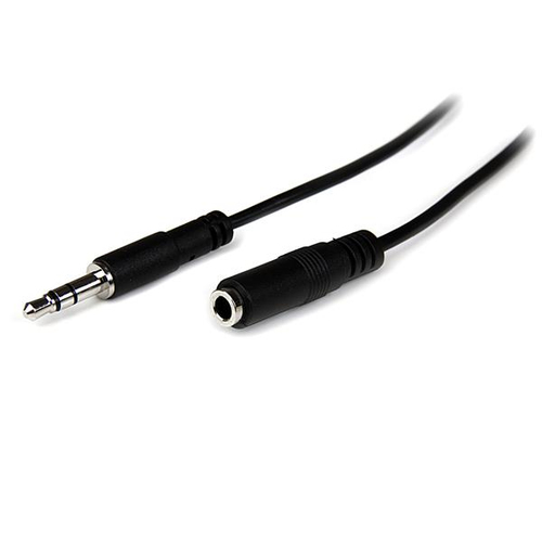 Cable Extensión De Audifonos StarTech 3.5mm Macho - 3.5mm Hembra 2 Metros