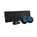 Teclado y mouse vorago kms-104 bocinas