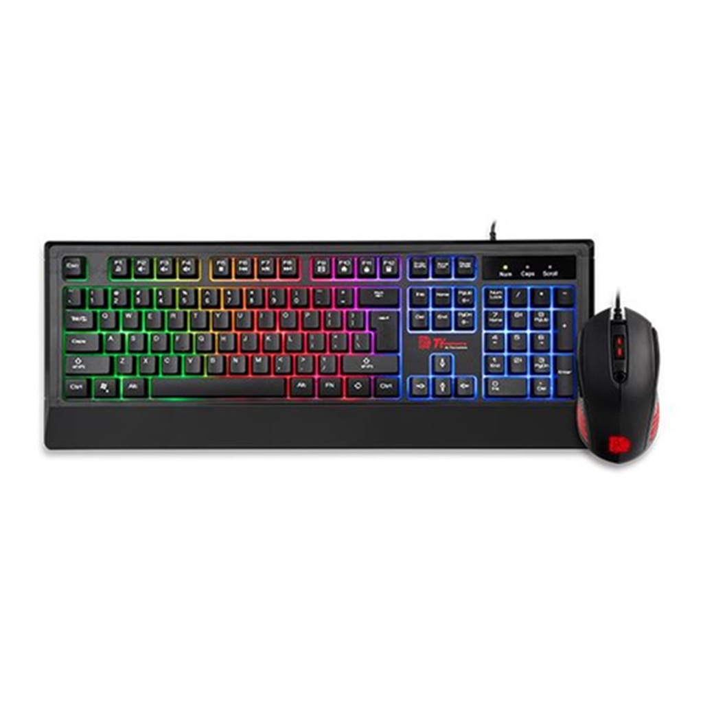 Kit Gamer de Teclado y Mouse Tt eSPORTS Challenger Combo RGB Alámbrico USB Español