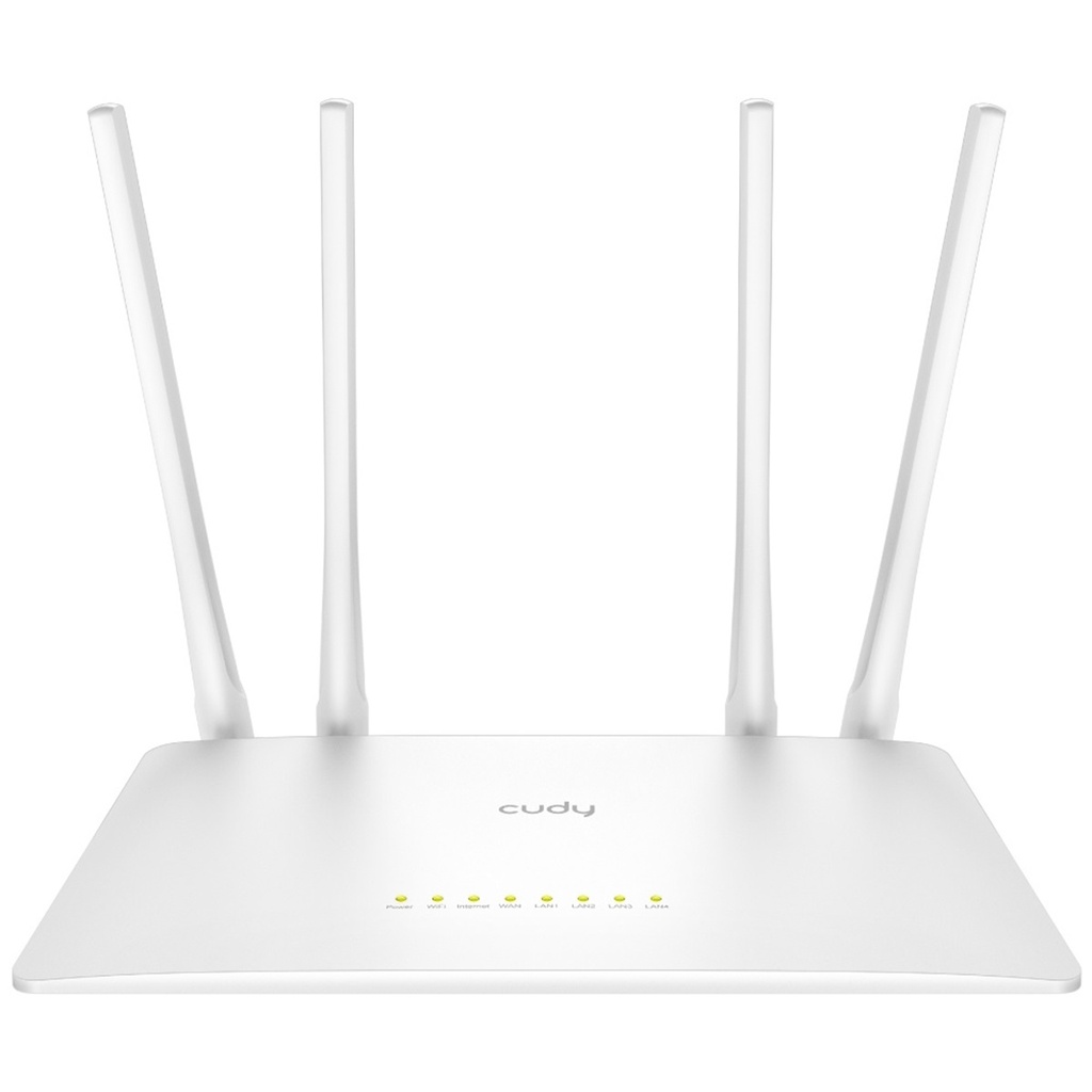 Router Cudy Ethernet de Banda Dual WR1200 867Mbit/s 4x RJ-45 2.4/5GHz 4 Antenas de 5 dBi