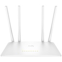 Router Cudy Ethernet de Banda Dual WR1200 867Mbit/s 4x RJ-45 2.4/5GHz 4 Antenas de 5 dBi