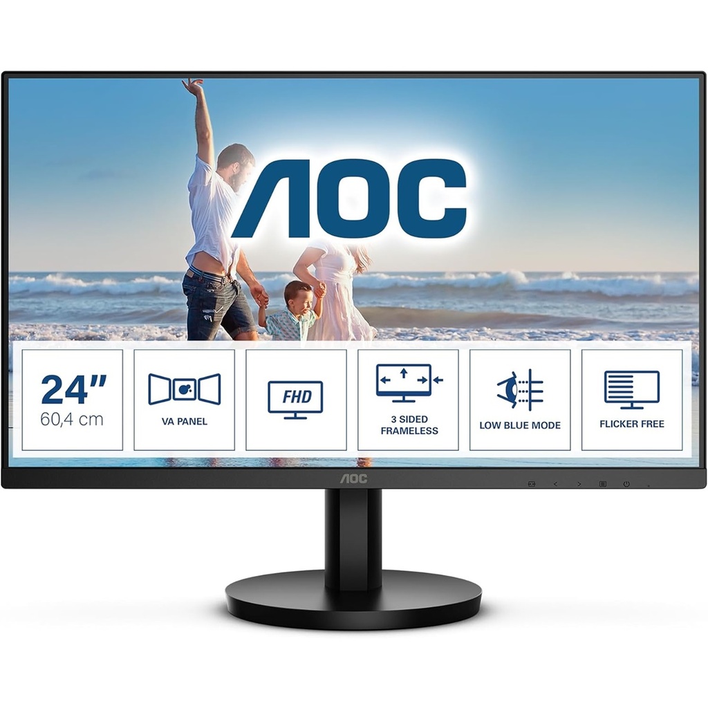 Monitor AOC 24B3HM LED 23.8" Full HD 75Hz HDMI VGA