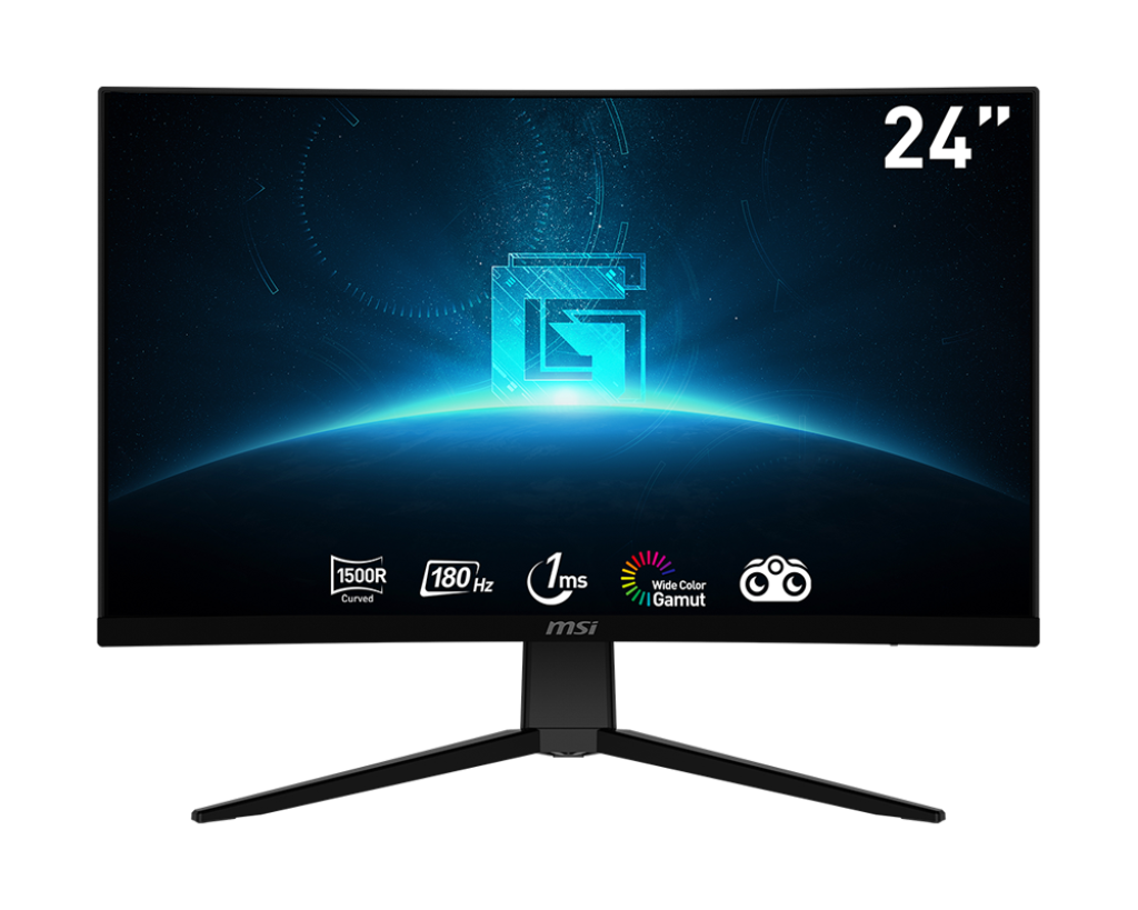 Monitor led msi 24" g2422c 1920x1080 full hd curvo 180 hz 1ms 2*hdmi 1*dp