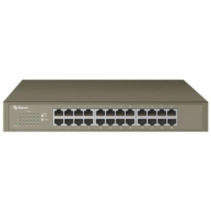 Switch steren gigabit ethernet de 24 puertos montaje en escritorio/rack