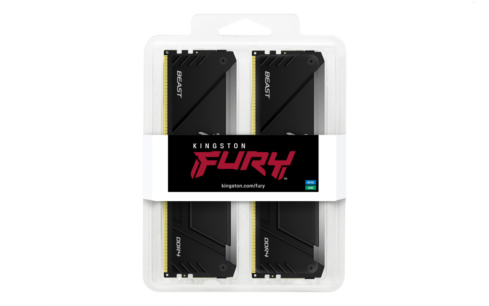 Memoria ram kingston technology fury beast rgb 64 gb ddr4, 3600 mhz, 288-pin dimm, ( 2 x 32 gb) pc/servidor