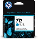 Cartucho HP 712 Cian Original, 29ml