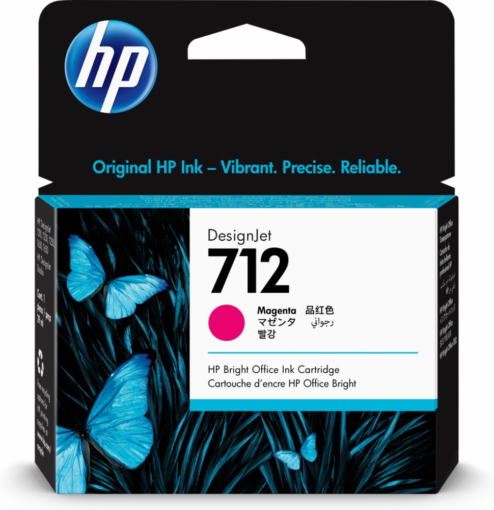 Cartucho hp 712 - magenta