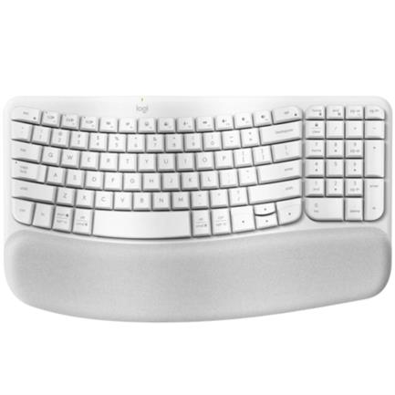 Teclado logitech wave keys usb bt multidisp. offwhite (920-012279)