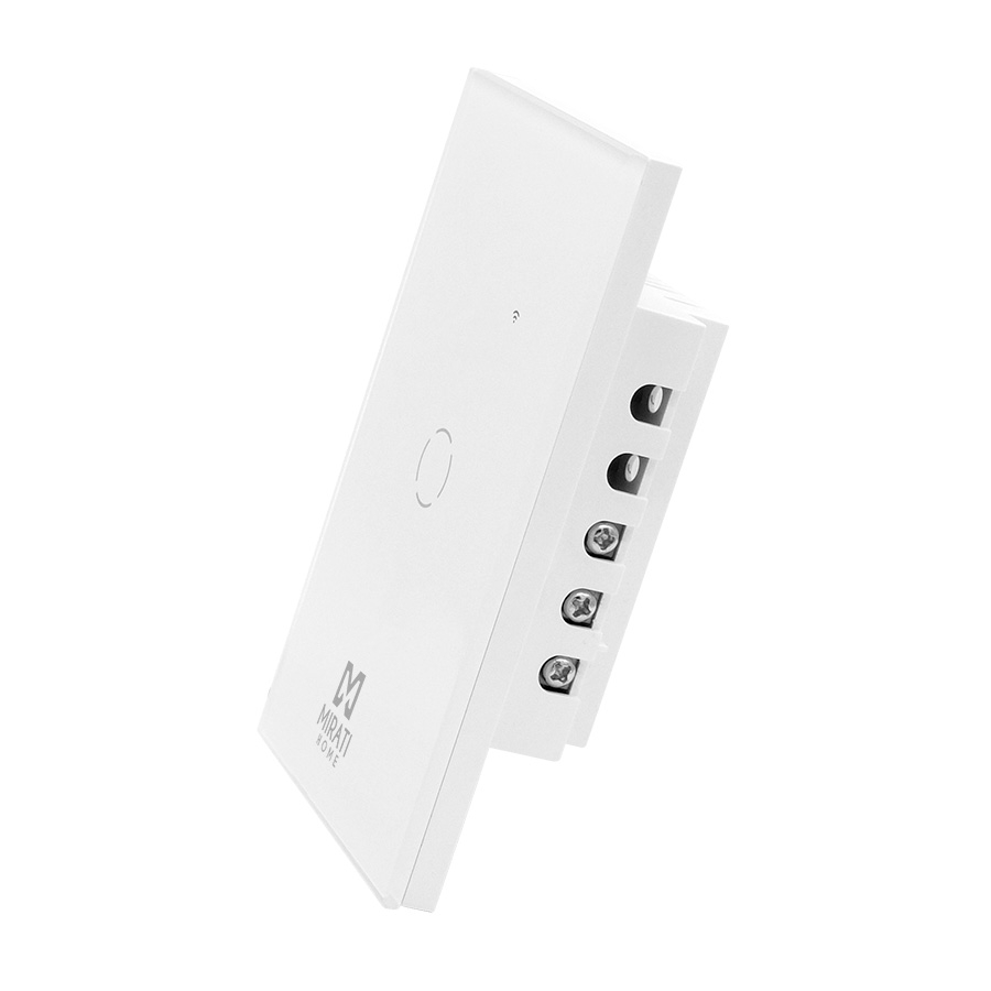 Apagador inteligente de pared mirati de 1 apagador touch wifi 2.4hz bluetooth