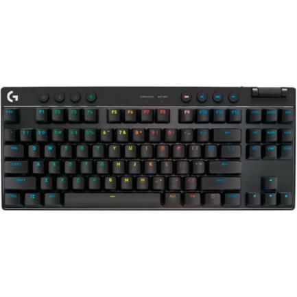 Teclado logitech pro x tkl lightspeed bt usb rgb black (920-012127)