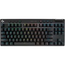 Teclado logitech pro x tkl lightspeed bt usb rgb black (920-012127)