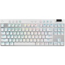 Teclado logitech pro x tkl lightspeed bt usb rgb white (920-012143)